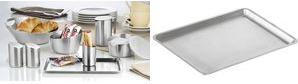 Esmeyer Serviertablett VISTA, rechteckig, silber aus Edelstahl 18/10, mit gebürsteter Oberfläche, - 1 Stück (400-5191)