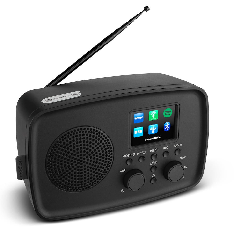 MEDION 50078817 Radio Internet Schwarz