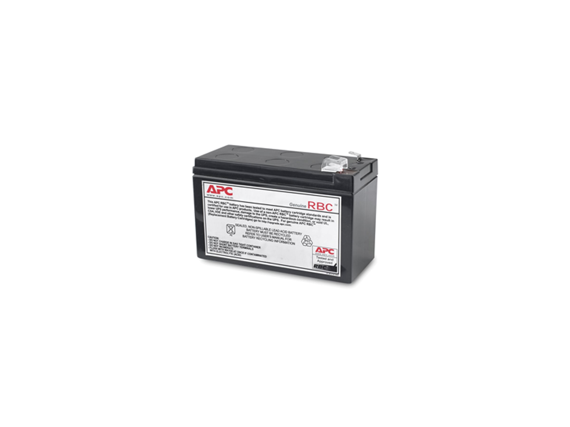 APC Replacement Battery Cartridge #110 USV-Akku 7 Ah / 12 V DC Bleisäure Schwarz