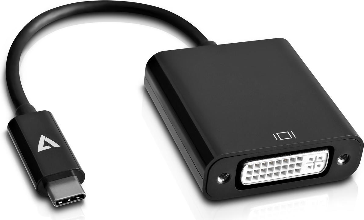 V7 USB-C TO DVI-D ADAPTER BLACK