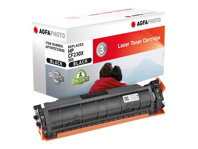 AgfaPhoto APTHPCF230XE Kompatible Tonerpatrone (HP 30X / CF230X) 3.500 Seiten Schwarz