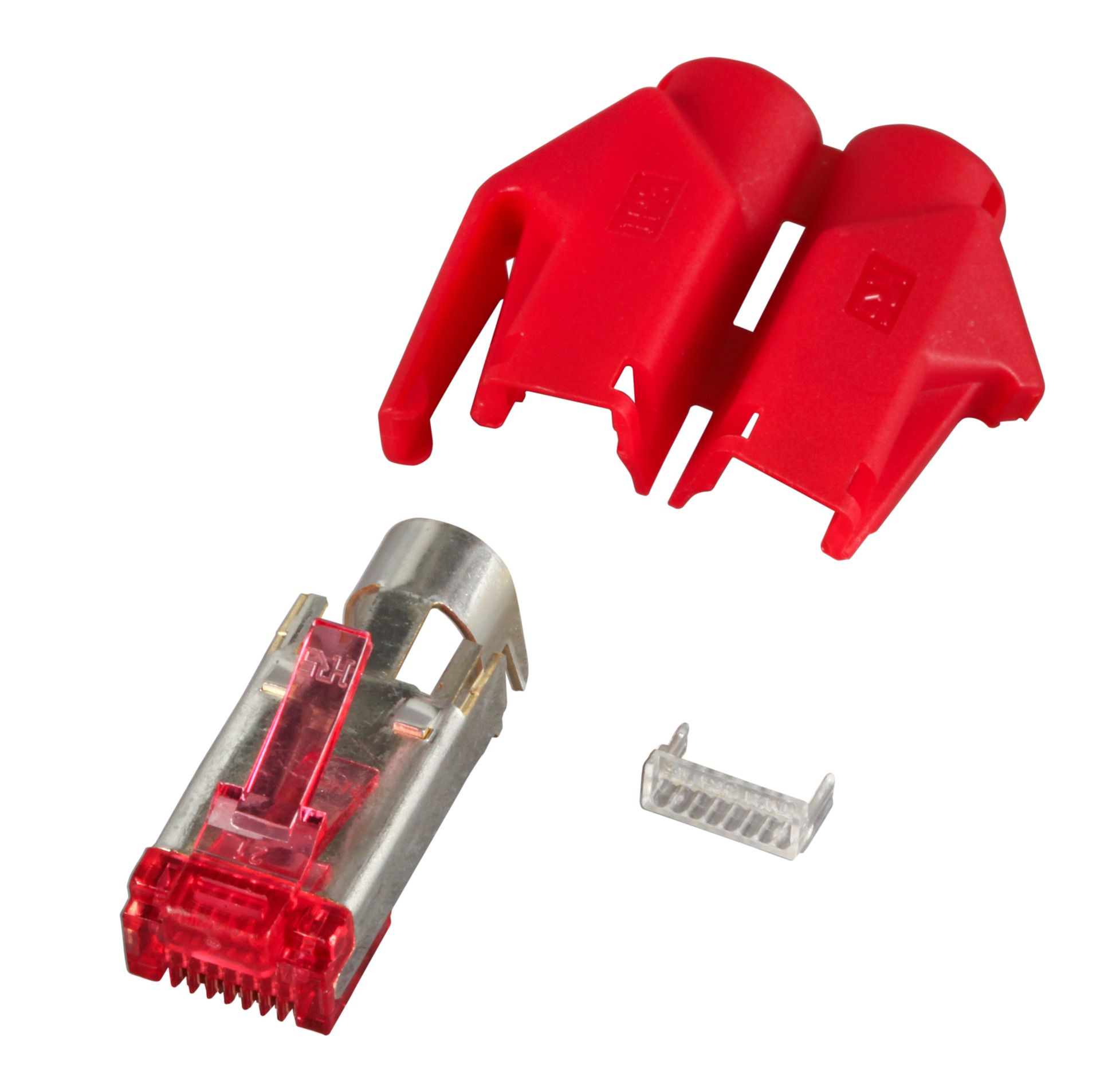 Hirose H7641.6-50 RJ45-Stecker-Set STP Cat.6 50 Stück Rot