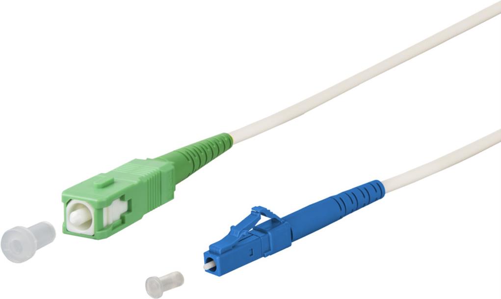 METZ CONNECT OpDAT Patchkabel SC-S APC/LC-S OS2 weiss 2.0 m (151P7EAJO20E)