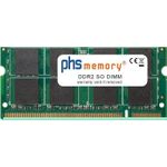 PHS-memory 2GB RAM Speicher für Asus P50IJ-SO066L DDR2 SO DIMM 667MHz (SP201751)