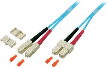 EFB-Elektronik Duplex Jumper SC-SC 50/125µ, OM3, LSZH, aqua, 3.0mm, 15m Hersteller: EFB Elektronik (O7413.15)