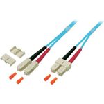 EFB-Elektronik Duplex Jumper SC-SC 50/125µ, OM3, LSZH, aqua, 3.0mm, 15m Hersteller: EFB Elektronik (O7413.15)