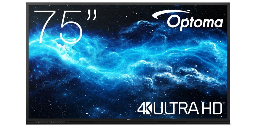Optoma 3752RK Digital Signage Touch Display 190,5 cm 190,50cm (75")  4K UHD, 400cd/m², HDMI, DisplayPort, USB, LAN, Android 11 (H1F0H04BW101)
