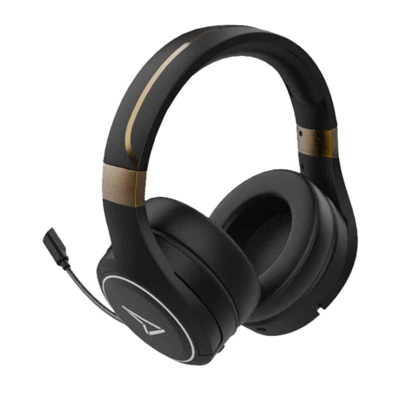 Lexip Steelplay Metaltech Kabelloses Gaming Headset 2,4 GHz Schwarz, Gold