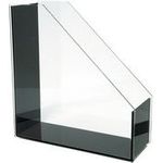 WEDO Stehsammler "acryl exklusiv", DIN A4, glasklar/schwarz aus Acryl, im Geschenkkarton (60 1301)