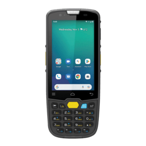 Newland MT6757, 2D, 10,5cm (4''), GPS, hot-swap, USB-C, BT (BLE, 5.0), WLAN, 4G, NFC, Android, Kit, GMS Mobiles Datenerfassungsgerät, RFID Lesegerät, 13,56 MHz (ISO14443, MIFARE, FeliCa, NFC), 2D, Imager (Belichtung: weiß), Bildschirmdiagonale: 10,5 cm (4''), Auflösung: 480x800 Pixel, Tastenfeld (Anzahl Tasten: 24), GPS, Kamera (13 MP), Front-Kamera (5 MP), hot swappable, Anschluß: USB-C, Bluetooth (BLE, Klasse 5.0), WLAN (802.11ac), 4G (LTE), NFC, Micro SD-Slot, Octa Core, 2,0 GHz, RAM: 4GB, Flash: 64 GB, Android (15), inkl.: Kabel (USB-C), USB-Aufladegerät, Google Mobile Services, Akku, 4800 mAh, Handschlaufe, Schutzfolie, Schutzhülle, Schutzart: IP67 (NLS-MT6757-W4)