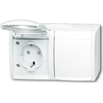 Busch Jaeger 2084-0-0723 Steckdose CEE 7/3 Weiß (2084-0-0723)