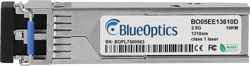 Kompatibler Planet MGB-2GLR20 BlueOptics BO05EE13610D SFP Transceiver, LC-Duplex, 2.5BASE-LH, Singlemode Fiber, 1310nm, 10KM, DDM, 0°C/+70°C (MGB-2GLR20-BO)