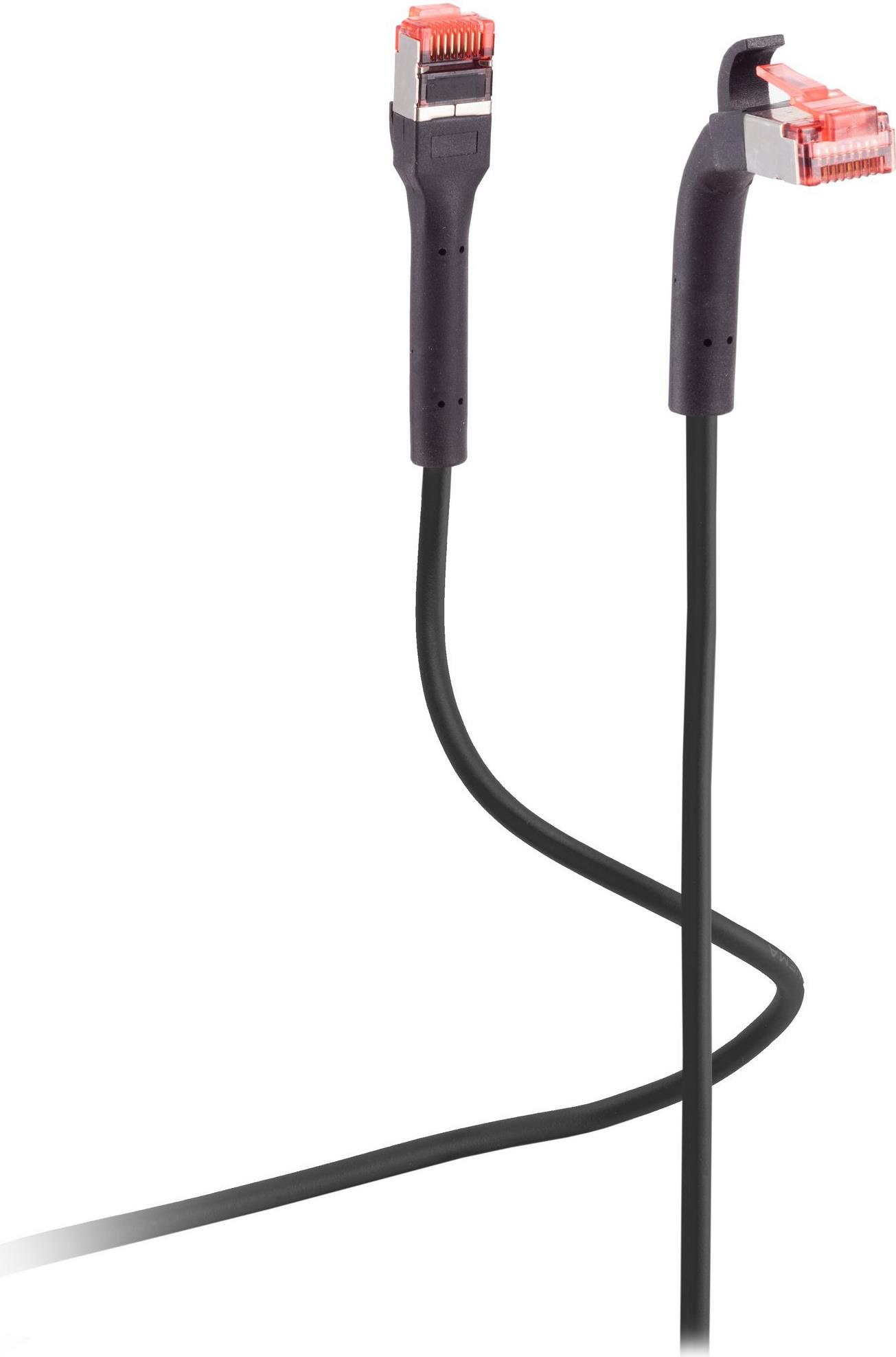 ShiverPeaks Flexline Patchkabel U/FTP Cat. 6A mit biegbaren Stecker schwarz 1,5m (FL31-29155)