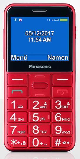 Panasonic KX-TU155 Feature Phone 2.4" Dual-SIM Rot
