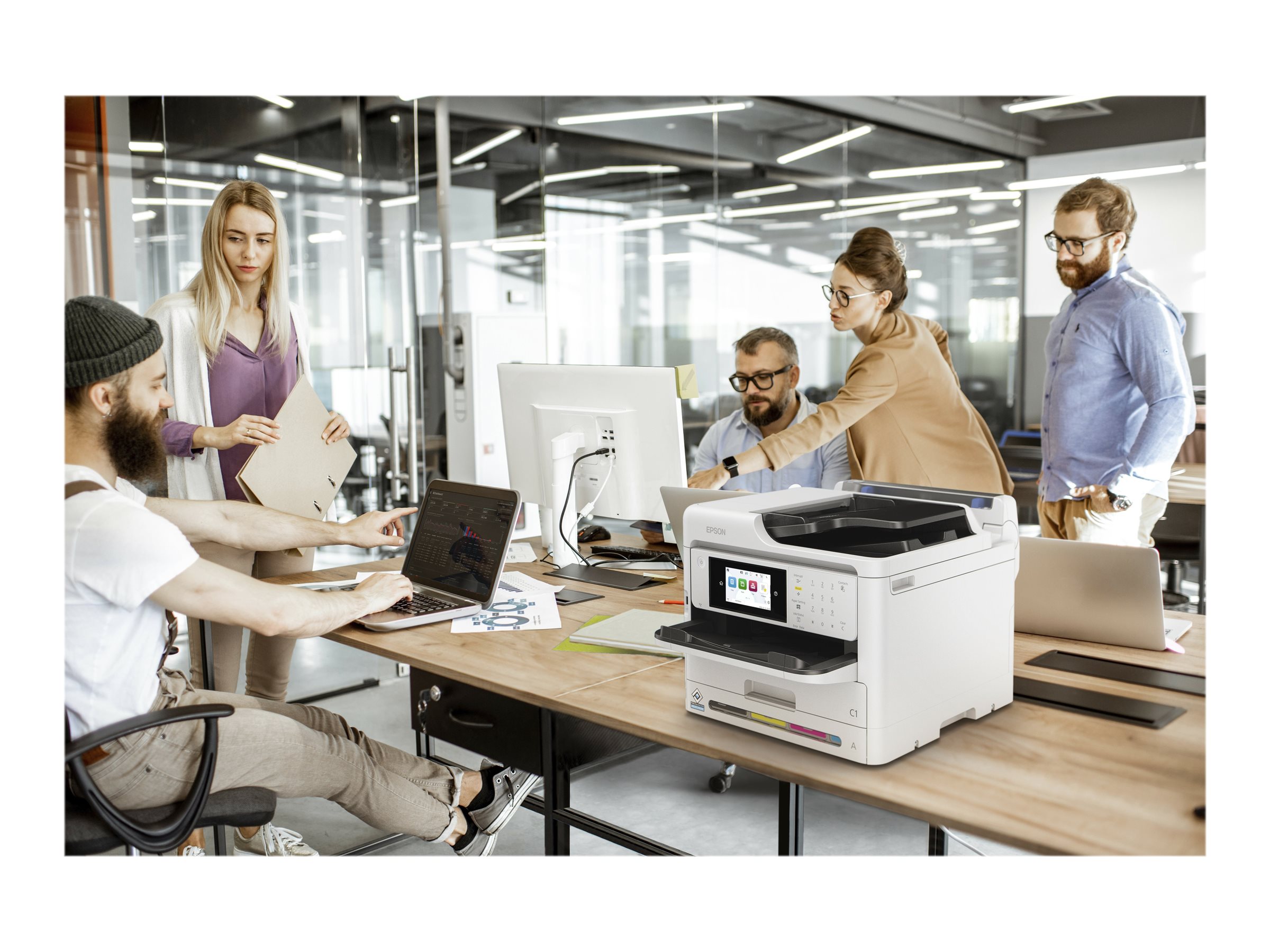 Epson WorkForce Pro WF-C5890DWF 10,9 cm Multifunktionsdrucker Schwarz, Weiß