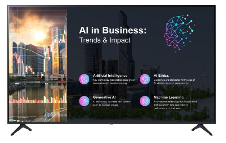 LG 55PK640S0LB.AEUQ 55" 4K UHD Signage TV webOS Triple Tuner 300 Nits