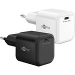 Goobay USB-C PD GaN Schnellladegerät Nano 20 W schwarz - 1x -Anschluss Power (76690)