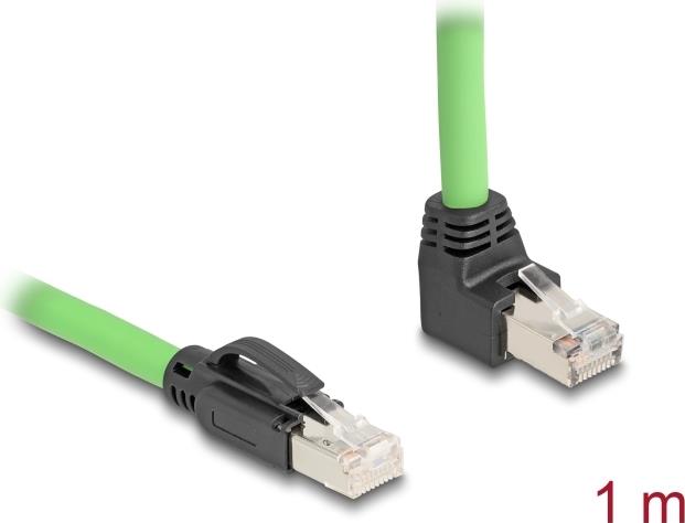 Delock RJ45 Netzwerkkabel Cat.6A Stecker zu oben gewinkelt SF/UTP (80892)