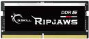 G.Skill Ripjaws F5-5600S4040A16GX1-RS. Komponente für: Notebook, RAM-Speicher: 16 GB, Speicherlayout (Module x Größe): 1 x 16 GB, Interner Speichertyp: DDR5, Speichertaktfrequenz: 5600 MHz, Memory Formfaktor: 262-pin SO-DIMM (F5-5600S4040A16GX1-RS)