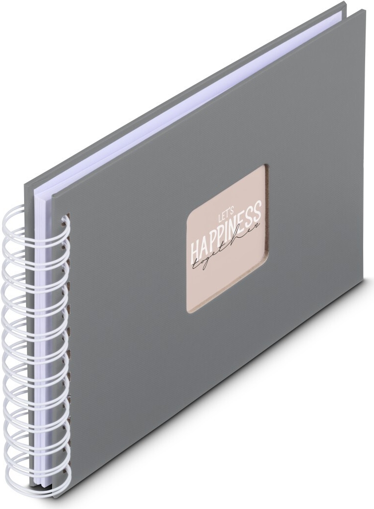 Hama Spiral-Album Fine Art 50 weiße Seiten Steingrau (00009836)