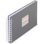 Hama Spiral-Album Fine Art 50 weiße Seiten Steingrau (00009836)