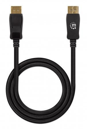 Manhattan DisplayPort 1.4 Kabel 8K@60Hz 4K@120Hz 2 m Schwarz