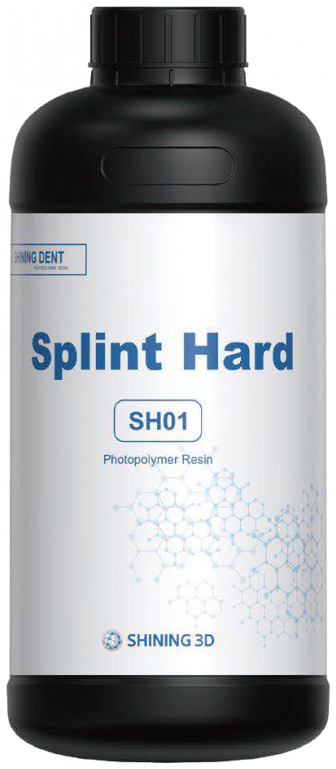 Shining 3D Dental Splint Hard Resin SH01 1 kg Transparent