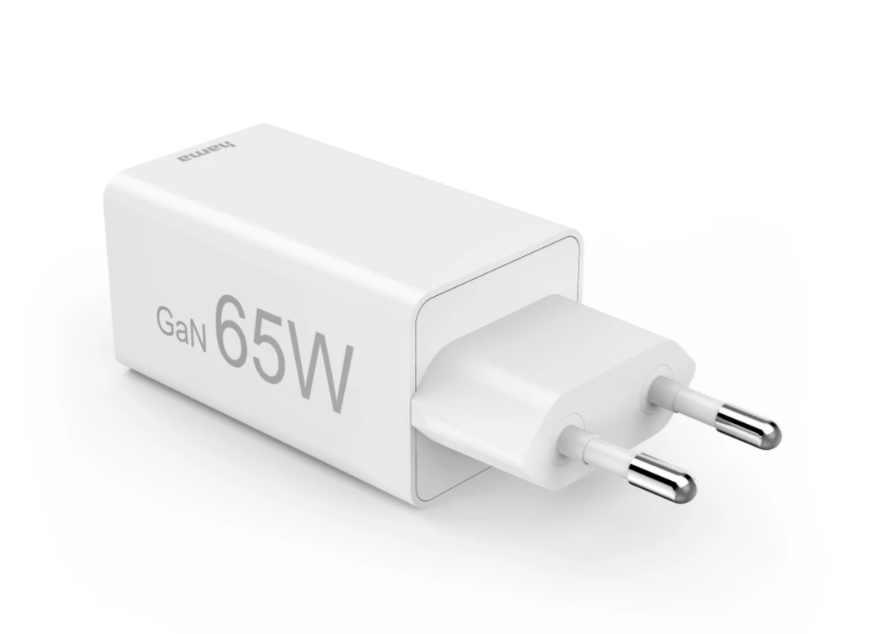 Hama 65W Mini-Schnellladegerät 2x USB-C PD 1x USB-A QC Weiß