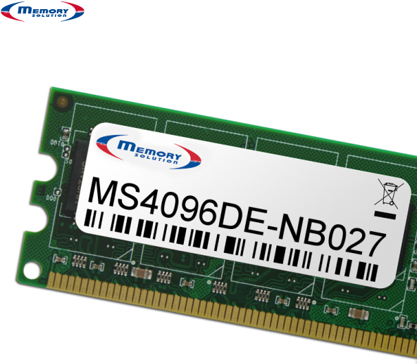 Memory Solution MS4096DE-NB027 Speichermodul 4 GB (MS4096DE-NB027)