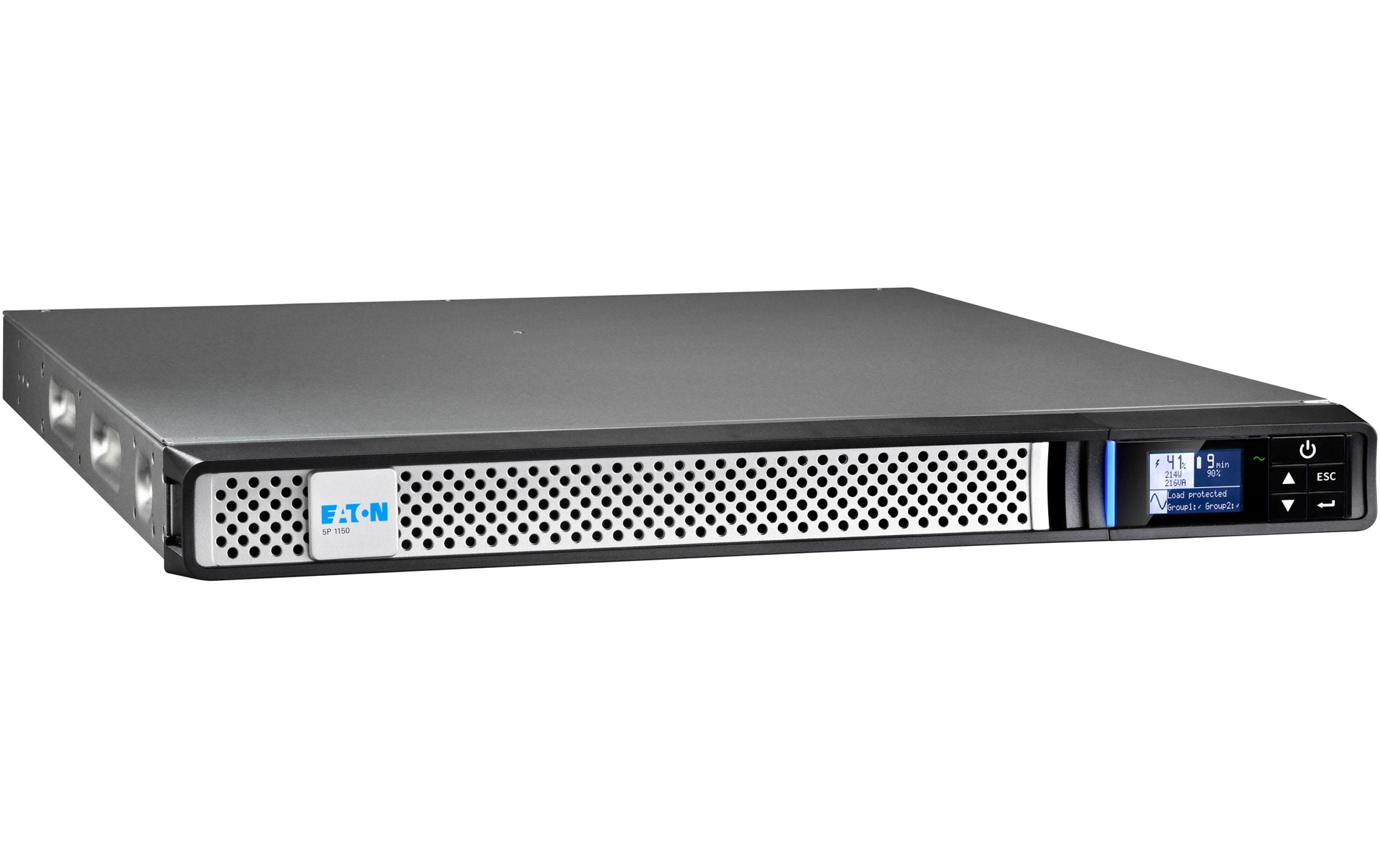 Eaton 5P 1150iR Gen 2 USV 1150 VA / 920 W Line-Interactive 1U Rack Schwarz/Silber