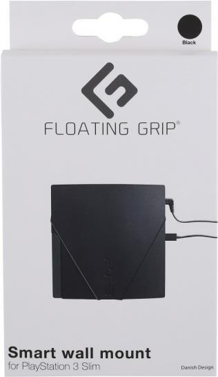 PS3 Slim wall mount by FLOATING GRIP, Black (368027)