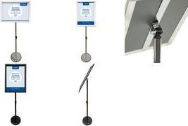 EUROPEL Infoständer ECONOMY + Plakatrahmen, DIN A3, schwarz Rahmen aus eloxiertem Aluminium, Rahmenprofil 25 mm, - 1 Stück (355048)