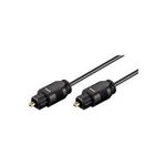 Wentronic Goobay Lichtwellenleiter, Schwarz, 0.5 m - Toslinkstecker > Toslinkstecker ø 2,2 mm (50563)