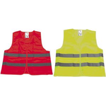 IWH Pannenweste/Warnweste, DIN EN 471, Polyester, gelb 100 % Polyester, flueoreszierend, neon-gelb, mit Klett - 1 Stück (540313)