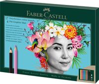 FABER-CASTELL Polychromos & Pitt Graphite Matt Malset farbsortiert, 23 St. (210052)