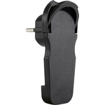 REV 0018260500 Schutzkontakt-Flachstecker 230 V Schwarz IP20 (0018260500)