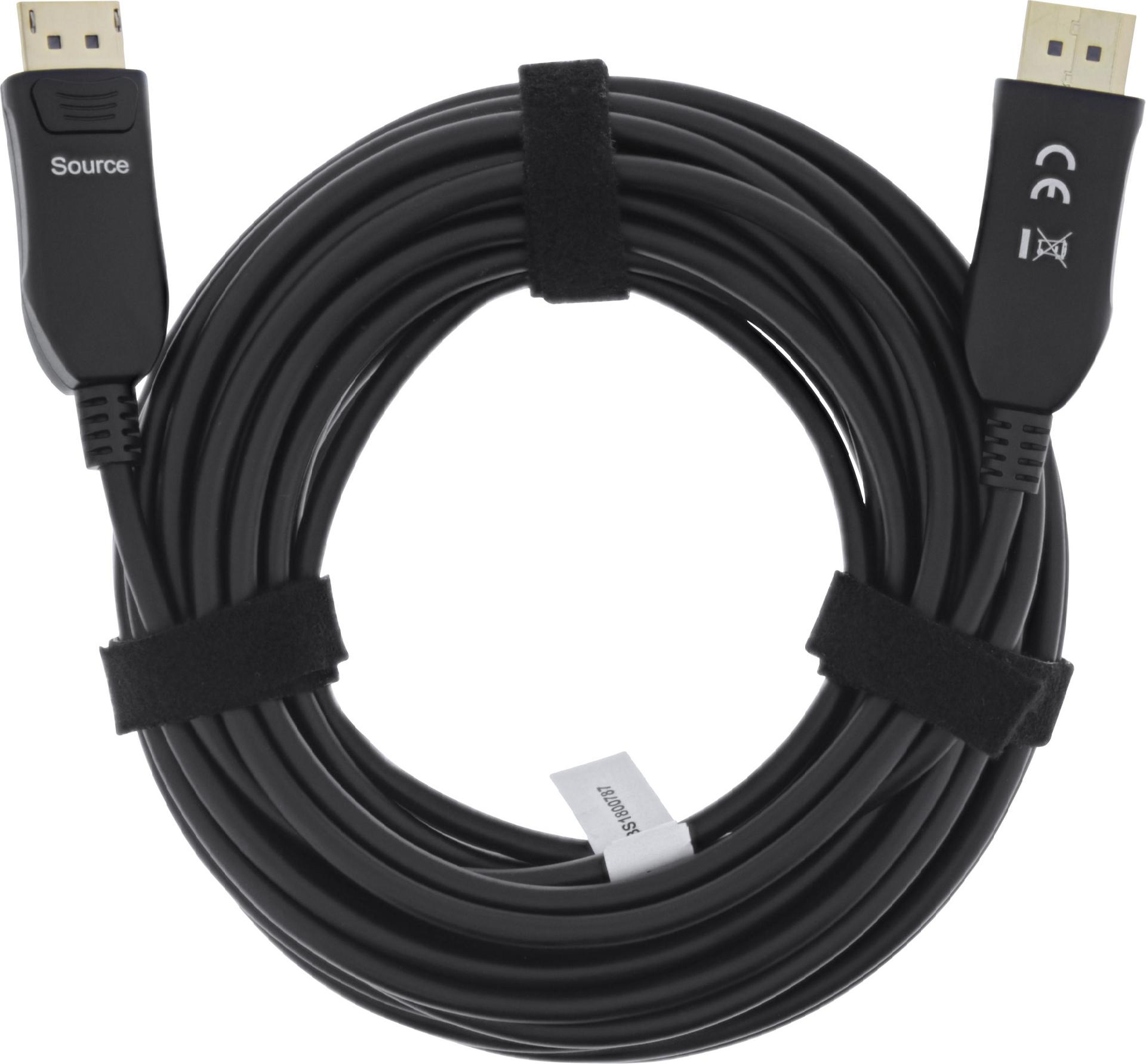 InLine DisplayPort 1.4 AOC Kabel 40 m Schwarz