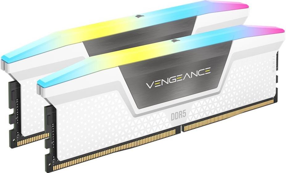Corsair RAM D5 6400 C36 Vengeance RGB K2 W (CMH32GX5M2B6400Z36W)