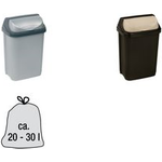 keeeper Abfallbehälter "rasmus", 10 Liter, silber mit Rolldeckel, Material: PP, - 1 Stück (1045316000000)