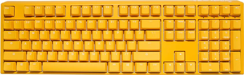 Ducky One 3 Yellow Gaming RGB LED - MX-Silent-Red US Tastatur USB (DKON2108ST-SUSPDYDYYYC1)