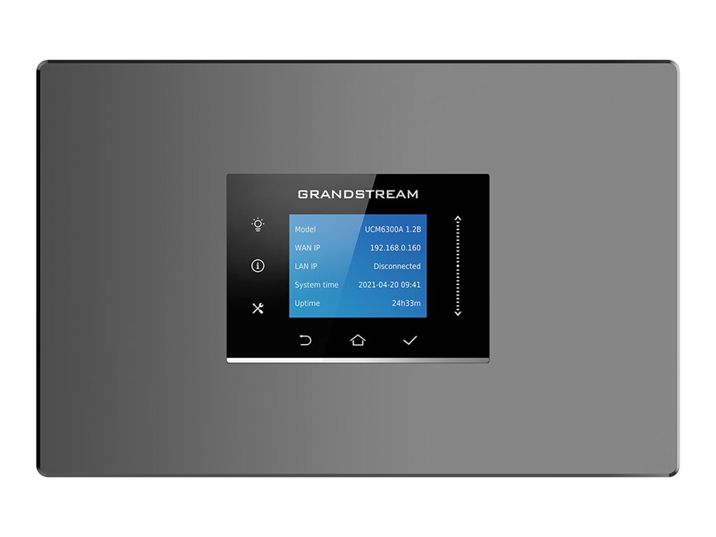 Grandstream UCM6300A IP-PBX mit 3x Gigabit PoE+ Grau