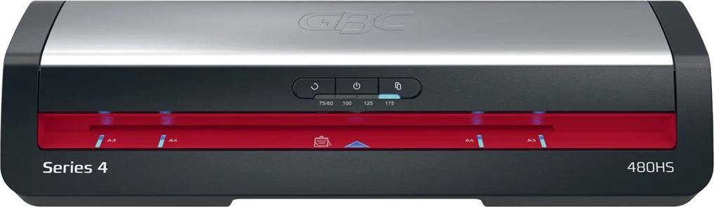 GBC Series 4 480HS Laminiergerät bis DIN A3 Schwarz, Rot