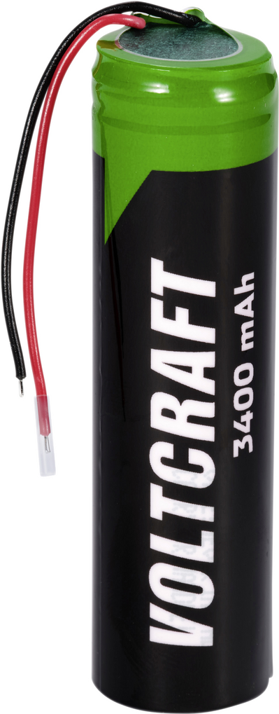 Voltcraft VC-18650PCM Spezial-Akku 18650 Kabel Lithium 3.6 V 3400 mAh (VC-16569875)