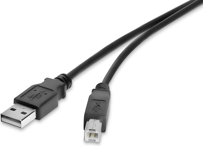 Renkforce USB 2.0 Kabel [1x USB 2.0 Stecker A - 1x USB 2.0 Stecker B] 0.3 m Schwarz vergoldete Steckkontakte Renkforce (1487688)