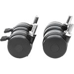 Rollen für 48,3cm Schränke Intellinet mit Bremse 4er Set sw (712170)