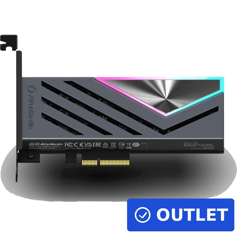 AVerMedia Live Gamer 4K 2.1 GC575 PCIe HDMI 2.1 Capture Card 4K144 Passthrough 4K60 Capture (61GC575000BC) (geöffnet)