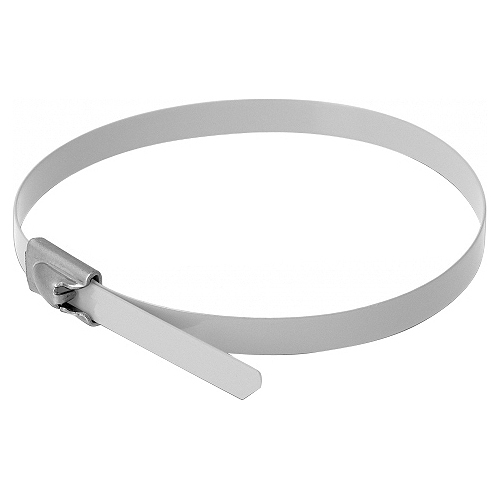 Delock Kabelbinder 40 cm Edelstahl Weiß 10er-Pack
