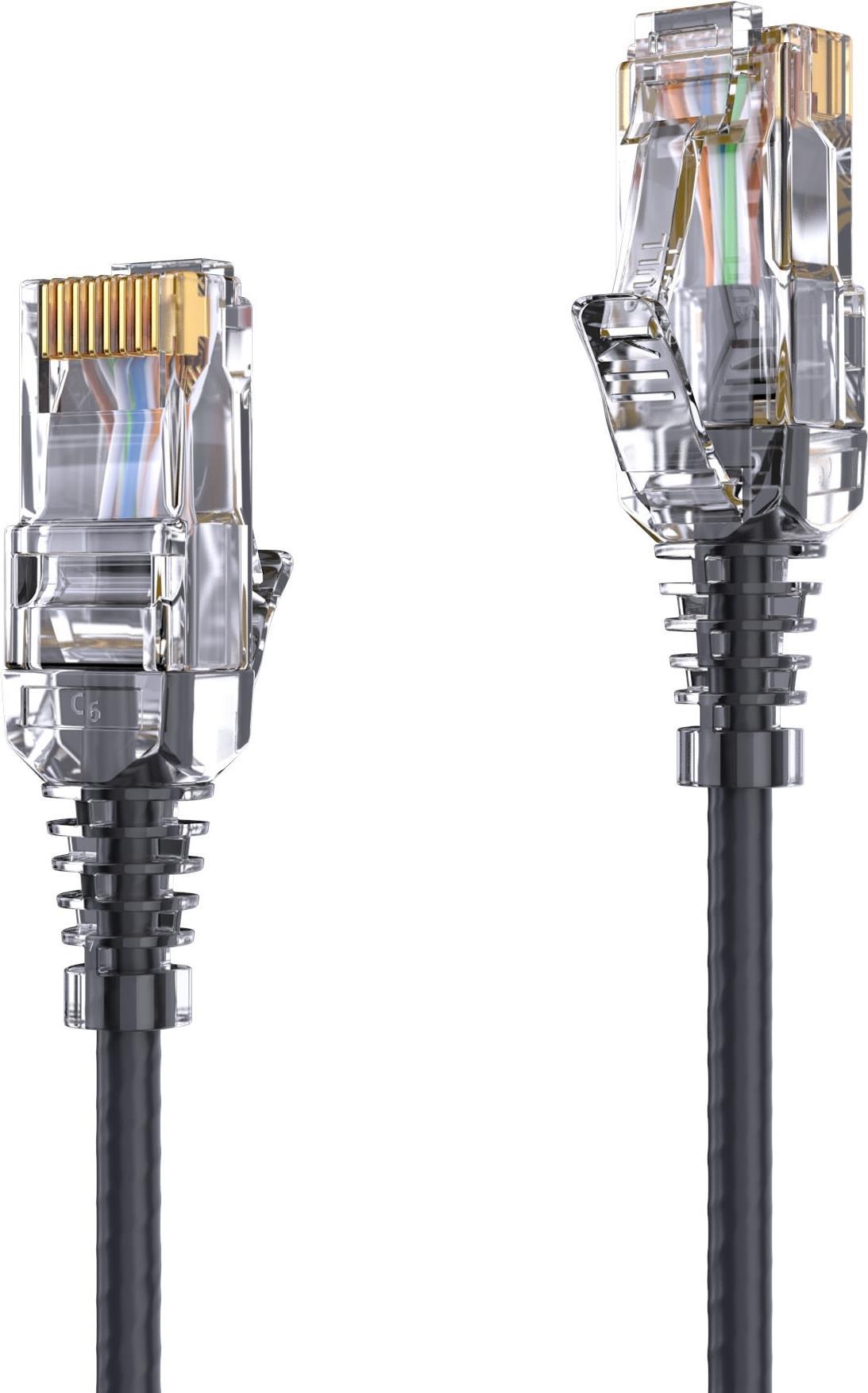 PureLink MC1500-0025 Netzwerkkabel 0,25 m Cat6 U/UTP (UTP) Schwarz (MC1500-0025)