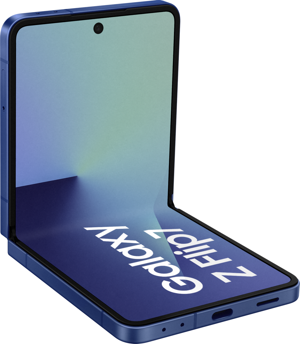 Samsung Galaxy Z Flip7 512GB Blue Shadow 17,41cm (6,9") OLED Display, Android 16, Dual-Kamera, Faltbar [Energieklasse B] (SM-F766BDBHEUB)