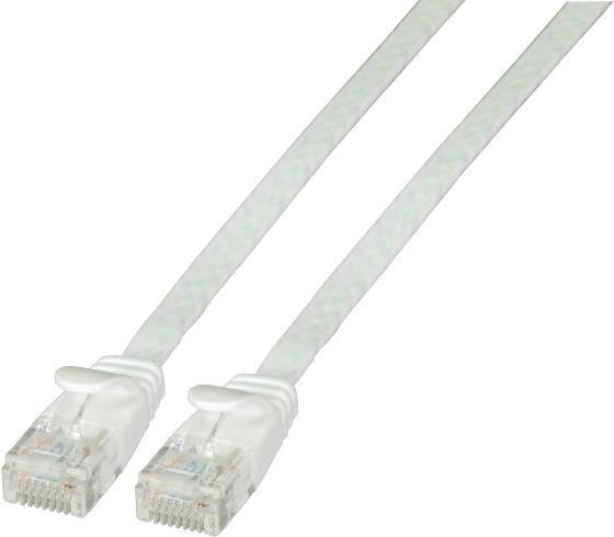 EFB-Elektronik RJ45 Flachpatchkabel Cat.6A U/UTP PVC weiß 5m Hersteller: EFB Elektronik (K8107WS.5)